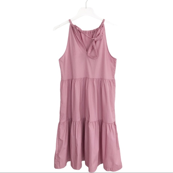 A New Day Pink Tiered Halter Dress Sundress  Summer Small MWT - Picture 3 of 12